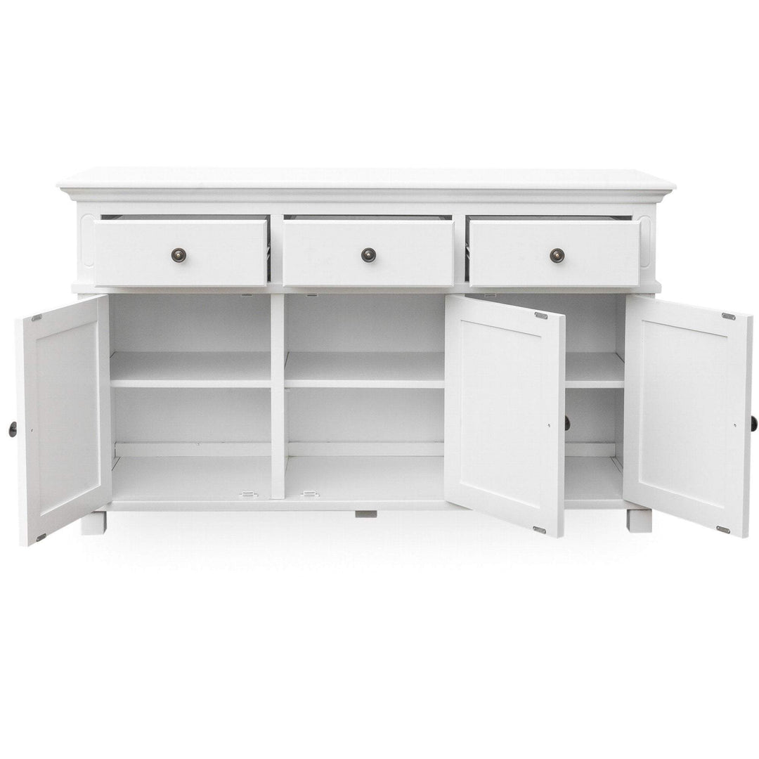 Sorrento White 3 Drawer Buffet - OneWorld Collection