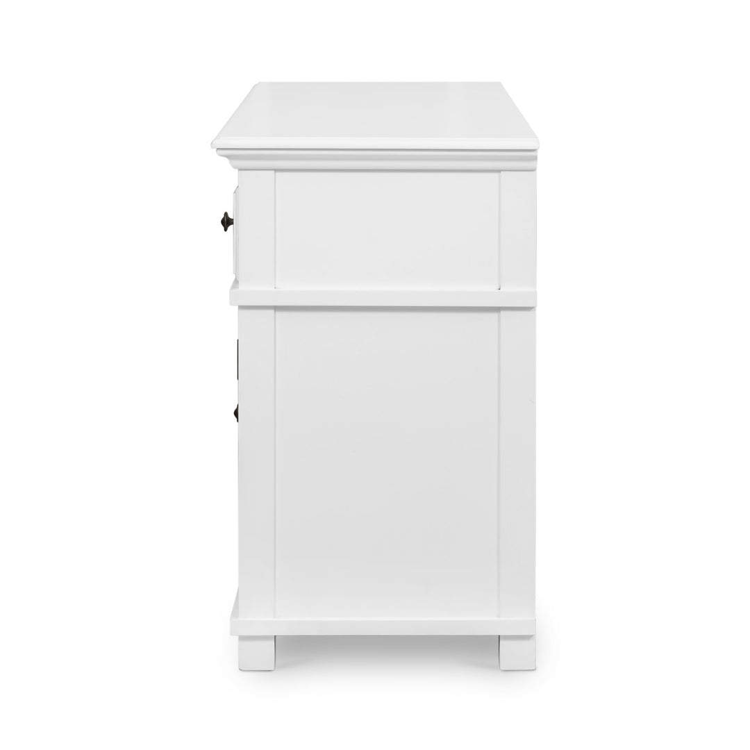 West Beach 3 Door Buffet White - OneWorld Collection