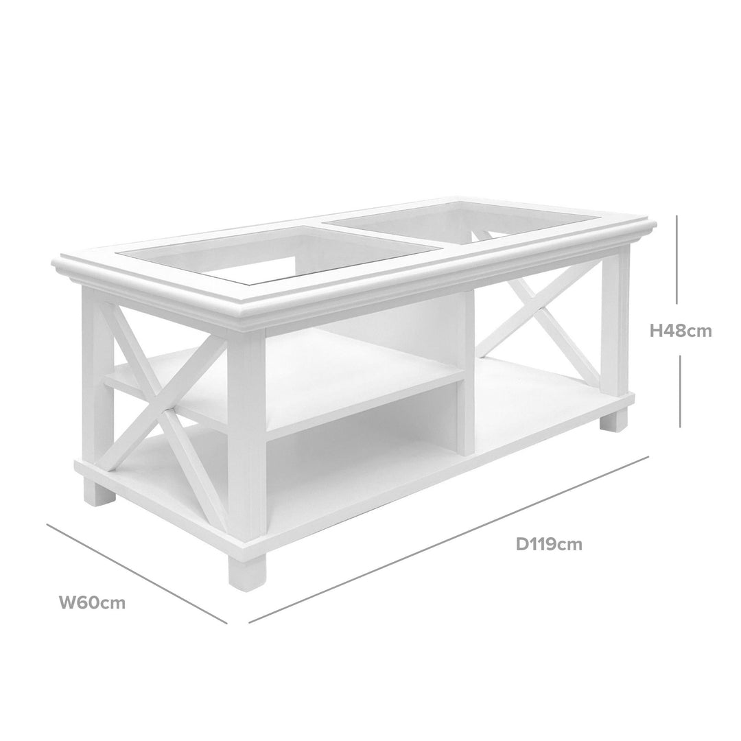 Sorrento White Coffee Table - OneWorld Collection