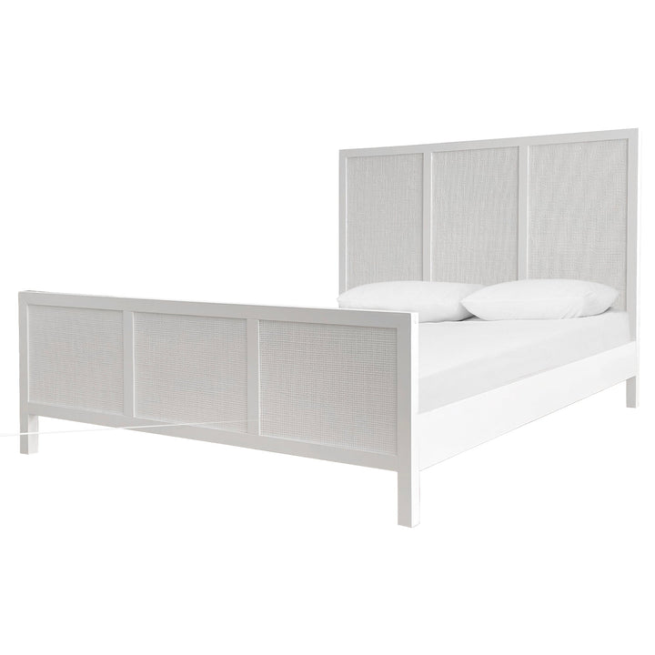 Santorini Queen Bed White - OneWorld Collection