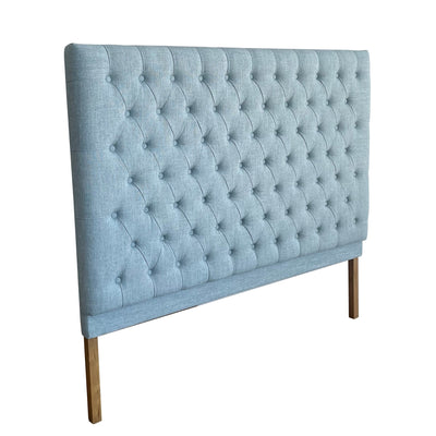 Torquay Ocean Blue Upholstered Queen Bedhead - OneWorld Collection