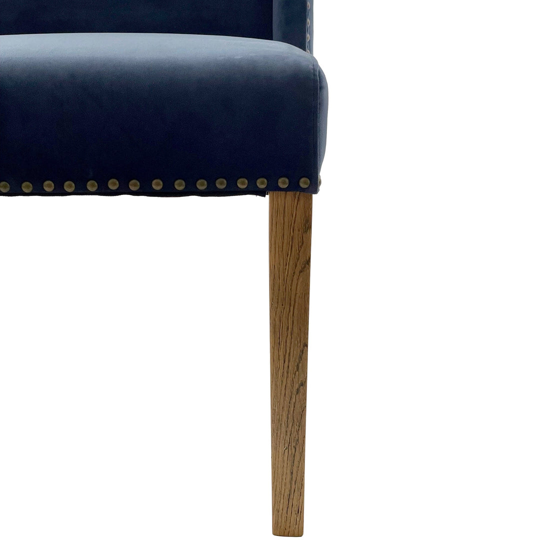 Ithaca Navy Velvet Dining Chair - OneWorld Collection