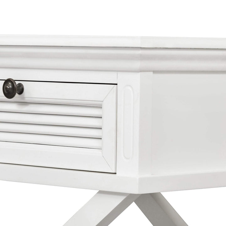 West Beach Side Table White - OneWorld Collection