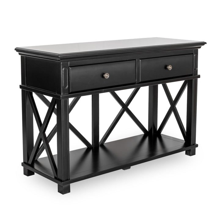 Sorrento 2 Draw Black Console - OneWorld Collection