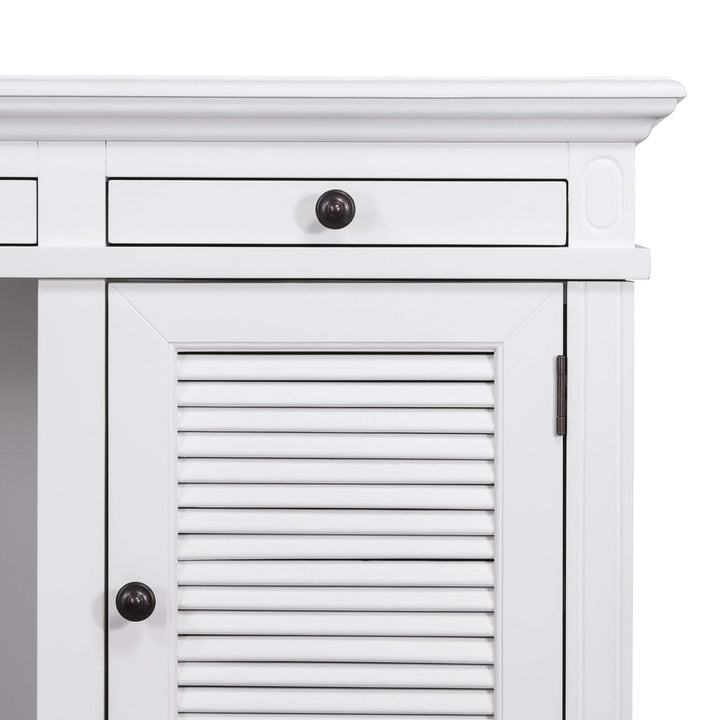 West Beach Desk White Double Leg - OneWorld Collection