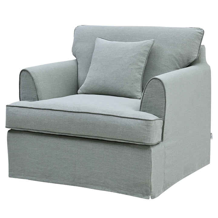 Armchair Slip Cover - Byron Sage - OneWorld Collection