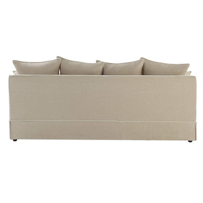 Noosa 3 Seat Sofa Natural With White Piping - OneWorld Collection