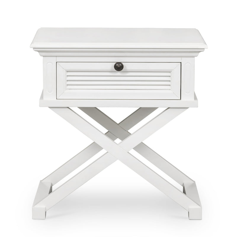West Beach Side Table White - OneWorld Collection