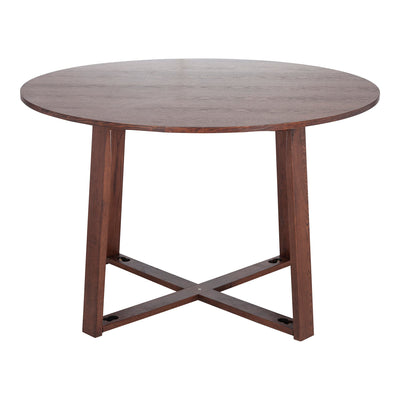 Olwen Oak Wood Round Dining Table - OneWorld Collection