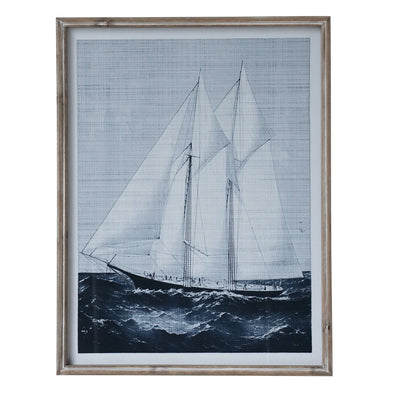 Hobart Vintage Sail Boat Wall Art - OneWorld Collection