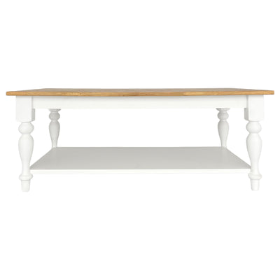 Stradbroke Coffee Table Natural Oak and White - OneWorld Collection