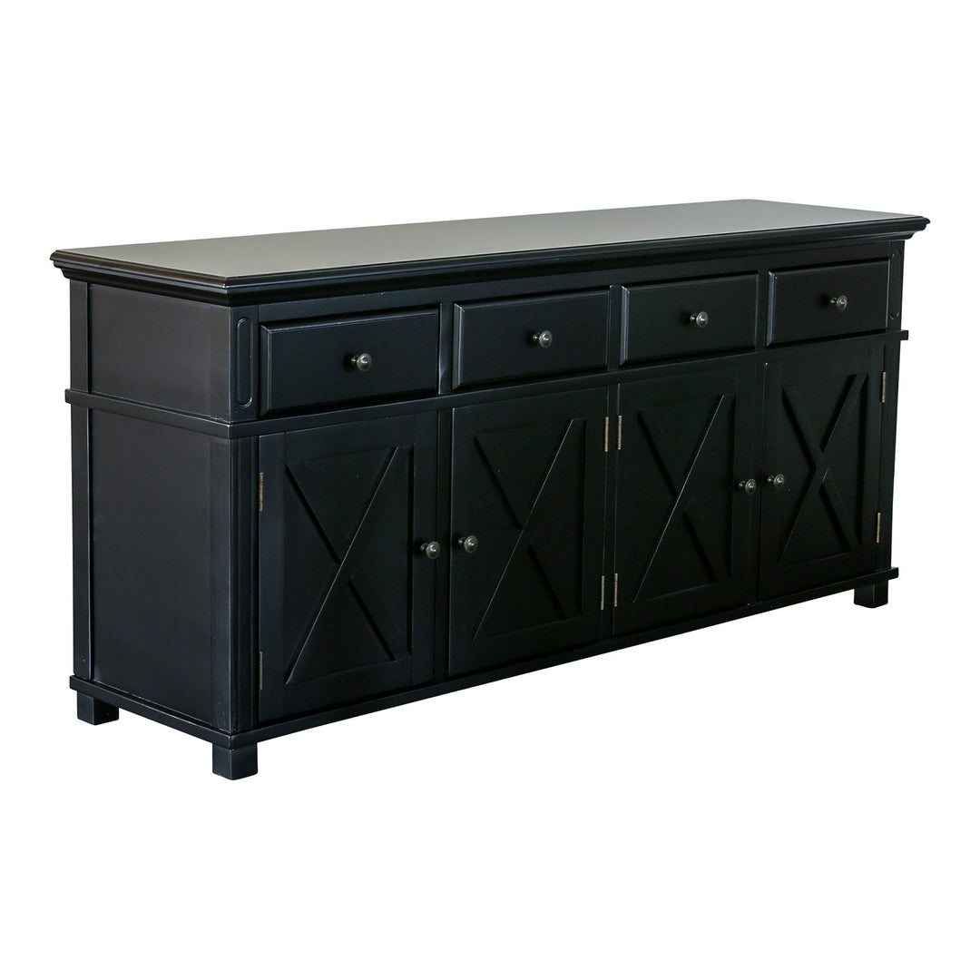 Sorrento Black 4 Door Buffet - OneWorld Collection