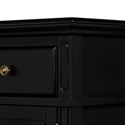 Sorrento Black 3 Drawer Buffet - OneWorld Collection