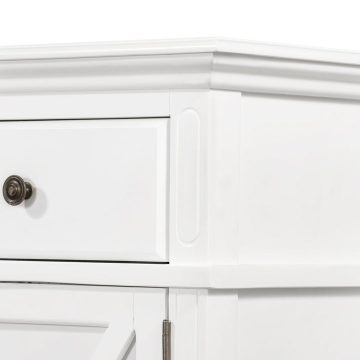 Sorrento White 4 Door Buffet - OneWorld Collection