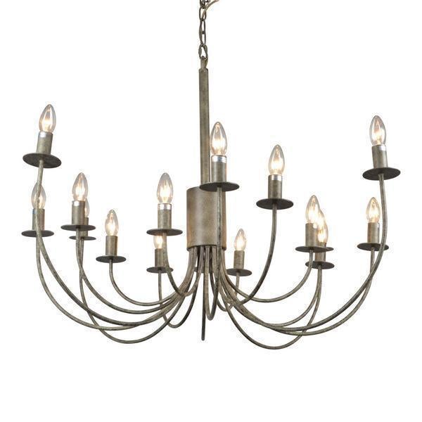 16 Arm Taupe Chandelier - OneWorld Collection