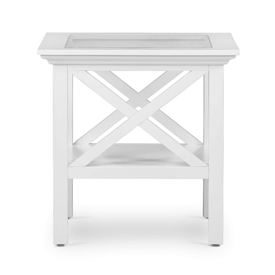 Sorrento Glass Top Side Table - OneWorld Collection