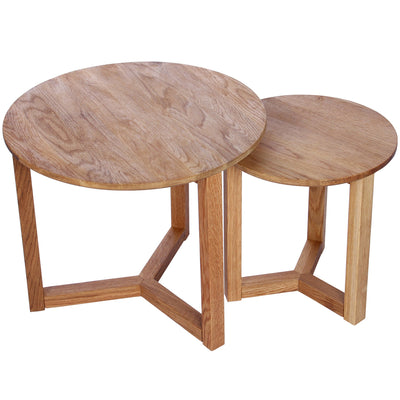 Oslo Set of 2 Side Tables Lacquered Finish - OneWorld Collection