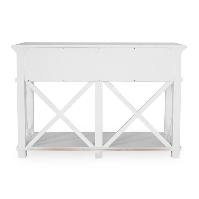 Sorrento 2 Drawer White Console - OneWorld Collection