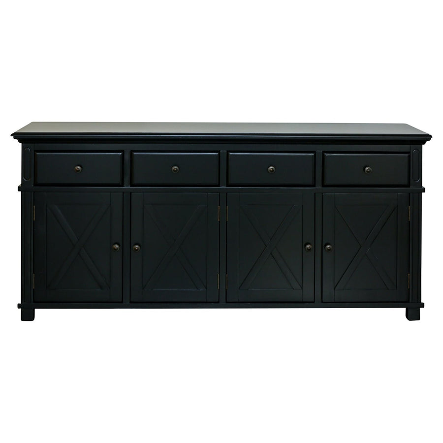 Sorrento Black 4 Door Buffet - OneWorld Collection