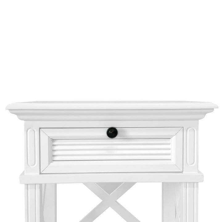 West Beach Bedside Table White - OneWorld Collection