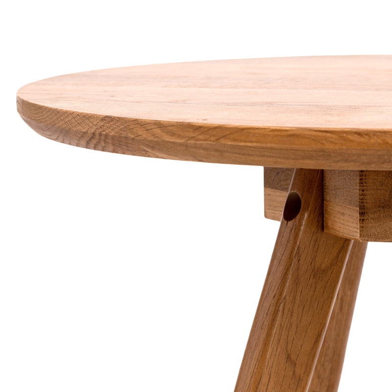 Osaka Natural Oak Side Table Lacquered Finish - OneWorld Collection