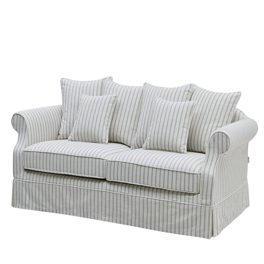 Avalon 3 Seat Sofa Stone Stripe - OneWorld Collection