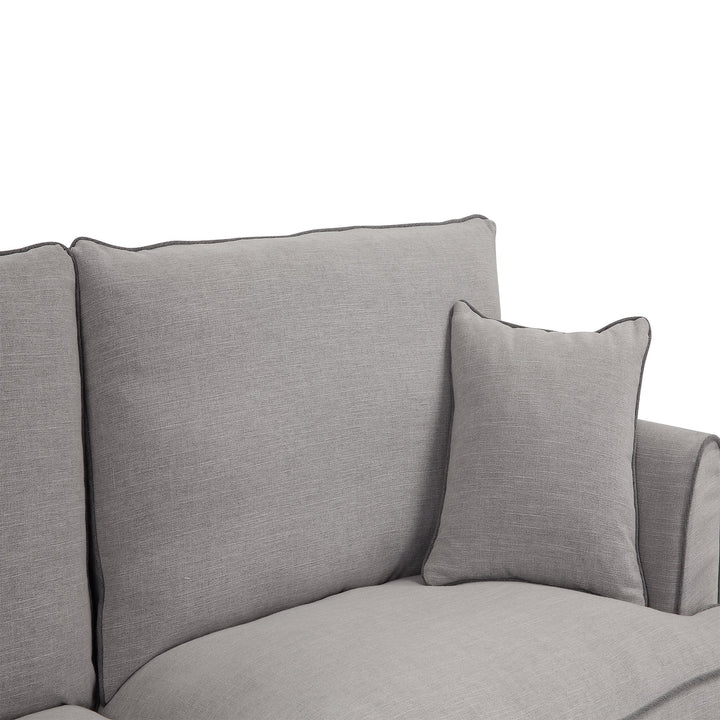 Byron 3 Seat Sofa Pebble Grey - OneWorld Collection