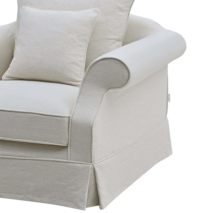 Armchair Slip Cover - Avalon Ivory - OneWorld Collection