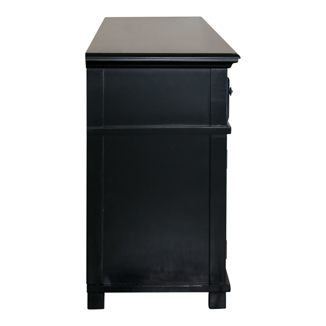 Sorrento Black 4 Door Buffet - OneWorld Collection