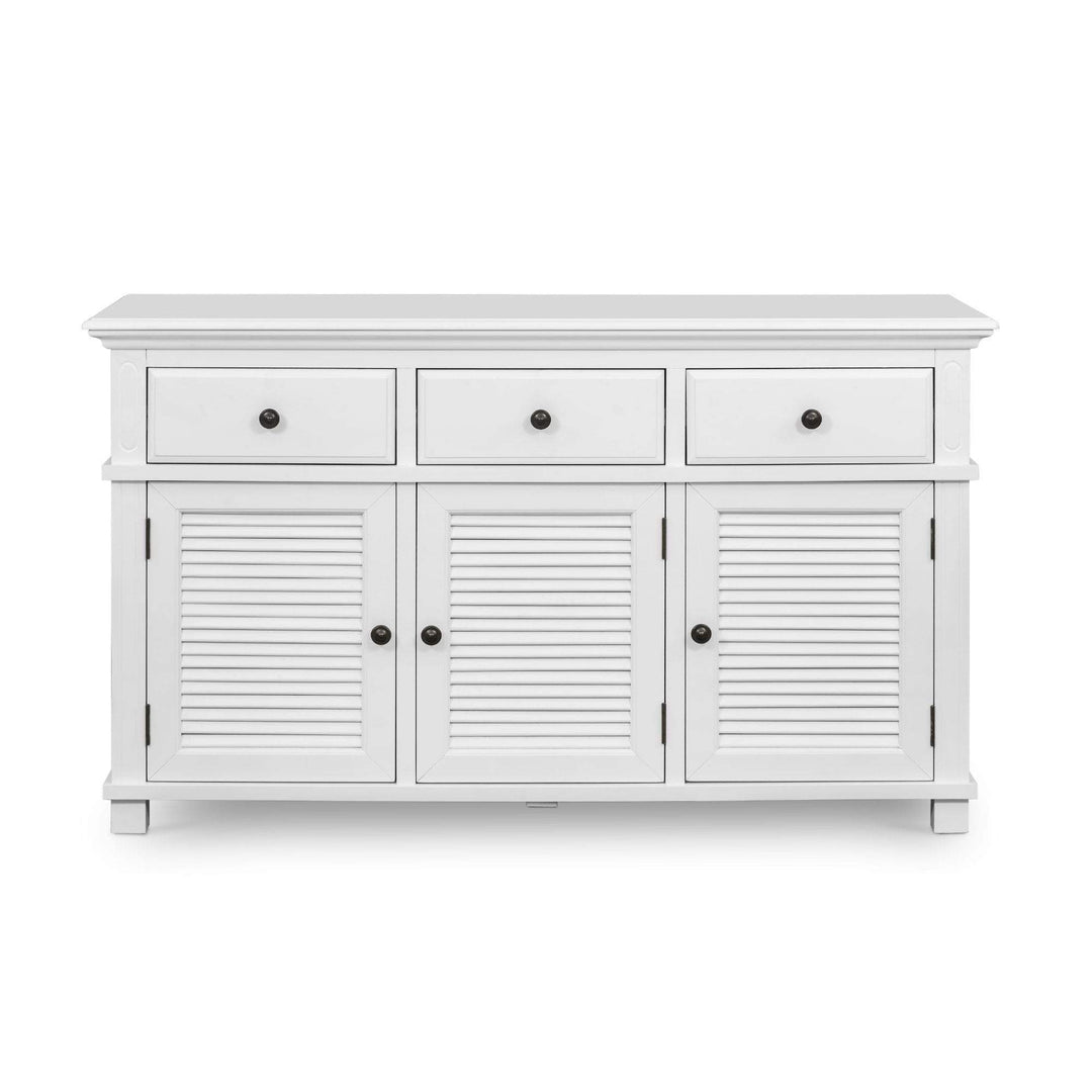 West Beach 3 Door Buffet White - OneWorld Collection