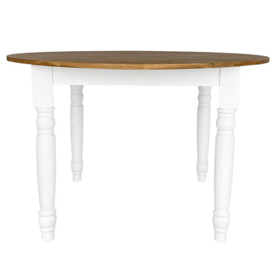 Stradbroke Dining Table Natural Oak and White - OneWorld Collection