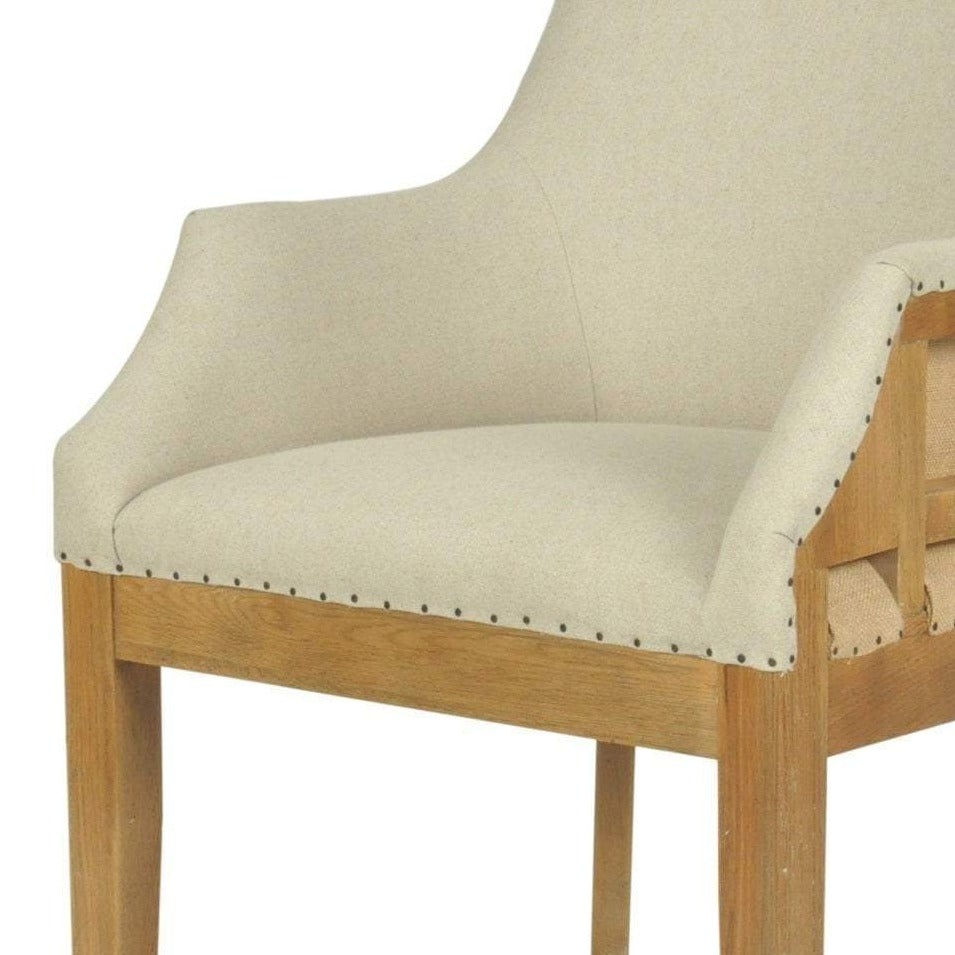 Oakwood Linen Armchair Natural - OneWorld Collection