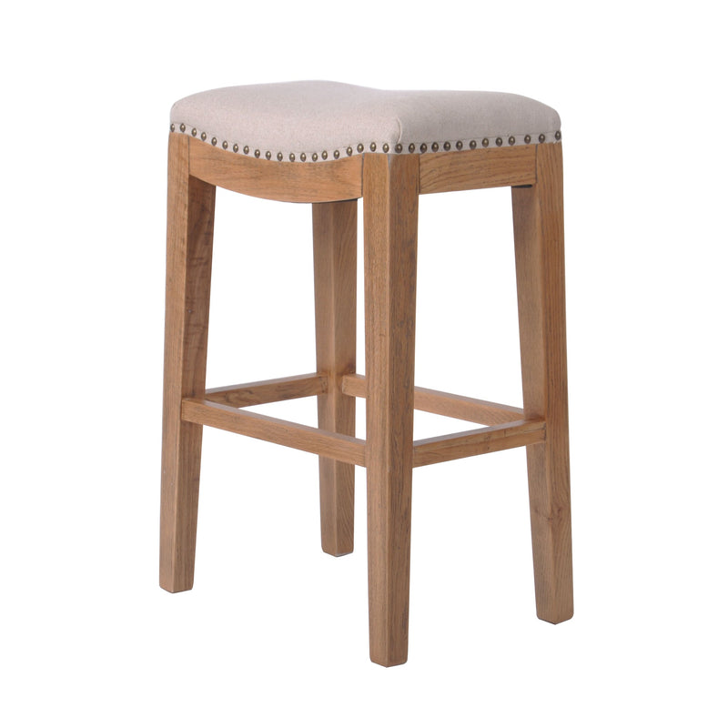 Oakwood Counter Stool In Beige - OneWorld Collection