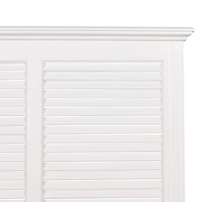 West Beach Bedhead W/ Shutters Queen - OneWorld Collection