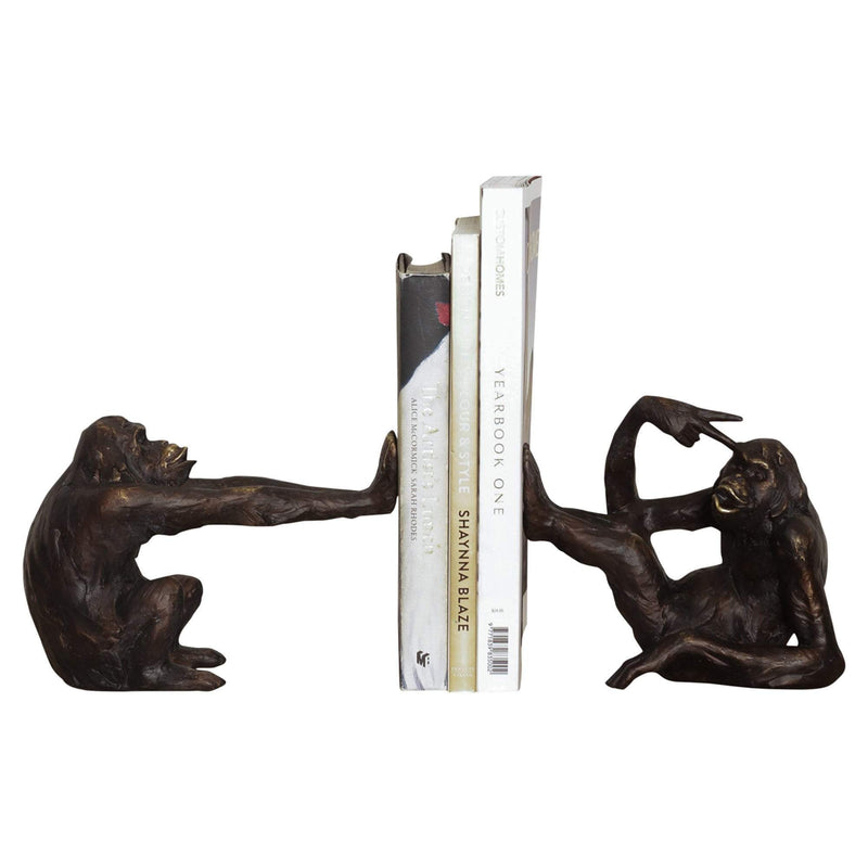 Set 2 Monkey Bookends - OneWorld Collection