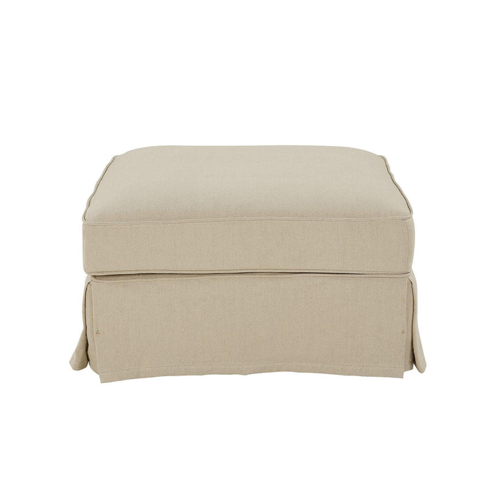 Ottoman Slip Cover - Noosa Beige - OneWorld Collection