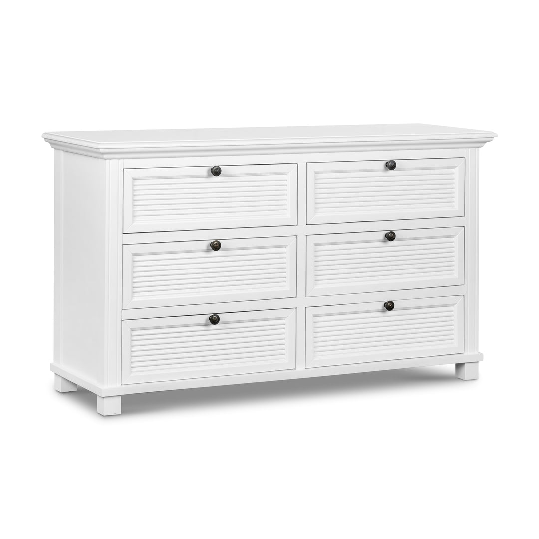 West Beach Chest of 6 Drawers White