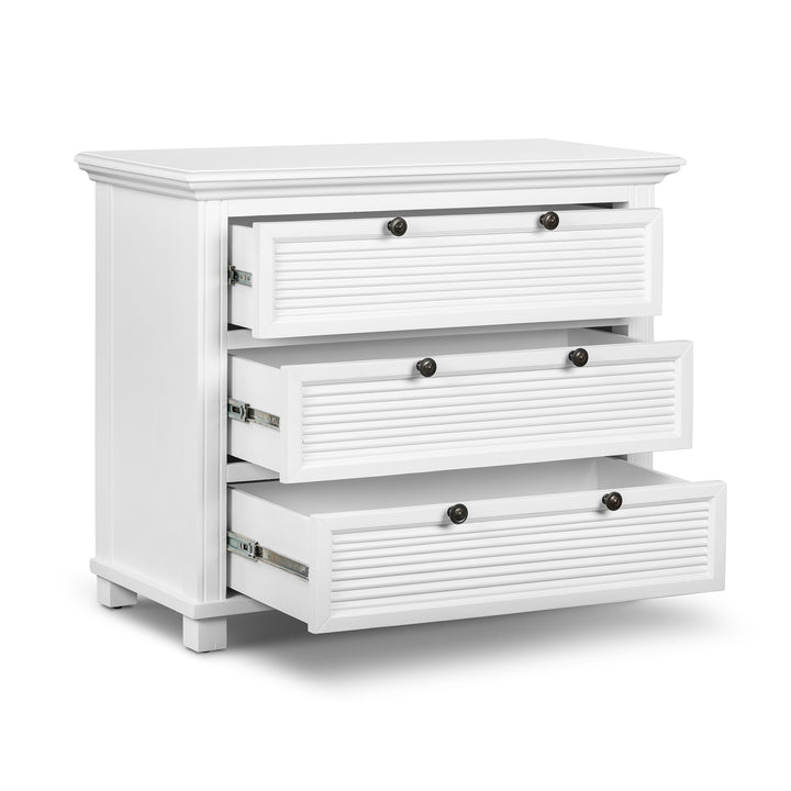 West Beach Chest of 3 Drawers White